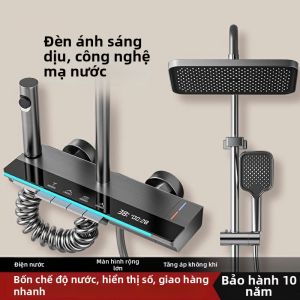 yishujia office | Bộ Vòi Sen Điều Chỉnh Nhiệt Độ Có Màn Hình Hiển Thị Số Nước Nóng Lạnh