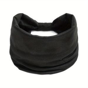 other | Bohemian Wide Knotted Headband Soft Elastic Sweat Absorbing Head Scarf Fashion Hair Decor for Women Running Yoga Fitness Sport