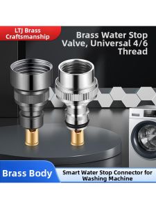 Dual-Outlet Automatic Shut-off Copper Angle Valve 6 and 4 inch