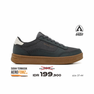 Aerostreet 37-44 Austin Coklat Gum Abu Tua Abu Tua - Sepatu Sneakers Casual