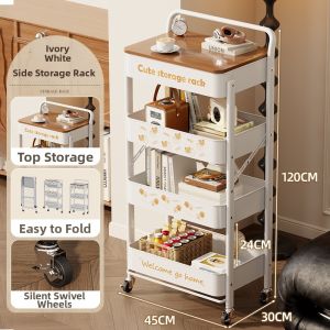maitian | Foldable Multi-layer Floor-standing Movable Shelving Unit