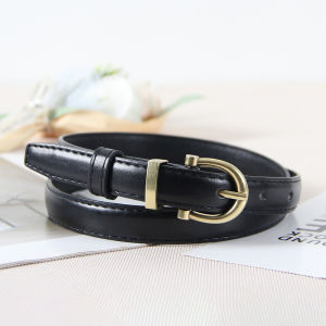 Thắt Lưng Da Mỏng Tối Giản Phong Cách Retro Dành Cho Nữ Kiểu Hàn Quốc Thời Trang Chất Liệu PU Phụ Kiện Quần Jean Lấy Cảm Hứng Từ Instagram