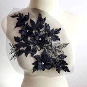 lace bordir bunga 3d import 进口刺绣花边