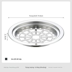 Campingmoon | CAMPINGMOON S363-DT Nồi Hấp Cỡ Trung Bình Bằng Thép Không Gỉ 304 Thiết Bị Nấu Ăn Di Động Cần Thiết Cho Gia Đình Và Cắm Trại