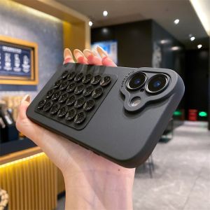 Personalised Suction Cup Phone Case for iPhone 16 15 14 13 12 11 Pro Max Plus 17 Pro Max Air 11 Solid Colours Shockproof Soft