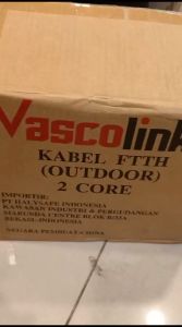 Kabel Fiber Optik FO FTTH Dropcore 1 Core 2 Core 4 Core 3 Seling Baja 500 Meter 500M Vascolink