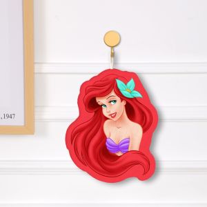Ariel Princess Cartoon Sponge Hand Towel Decorative Hanging Kitchen Cleaning Tool Absorbent Miniature Sea Sprite Wristlet