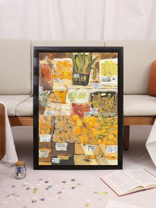 BAYBY Resin Plastic 1000 Pieces Puzzle Cartoon Fruit Stand Sunlit Scene Educational Toy for Ages 14 And above