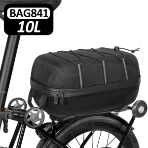 NEWBOLER Brompton Rear Seat Bag 10L Large Capacity Waterproof Bicycle Bag Bicycle Luggage Suitable for Brompton Folding Bicycles