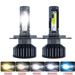 2Pcs LED Car Headlight 20000LM 4500K 6000K 8000K 3000K Lemon HB4 9005 9006 H3 H1 H7 H4 H11 9012 Bulb Led Lamp Auto Fog Lights