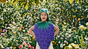 SXZ2026 Nutrition Month Costume Grow and Glow Fruits and Veggies with Tangkay Hat or Headress
