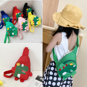 Cartoon Dinosaur Boys Girls Crossbody Bags Cute Baby Kids Small Purse Handbags Backpack Lovely Childrens Chest Shoulder Bag