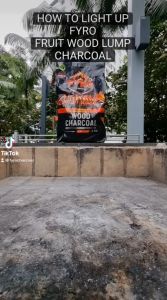 FYRO Premium Fruit Wood Lump Charcoal (4kg/10kg) – 100% Natural & Sustainable | Smokeless When Lighting | Burns Hotter & Longer | Great for BBQ Grills Smokers BBQ Pits & Chimney Starter