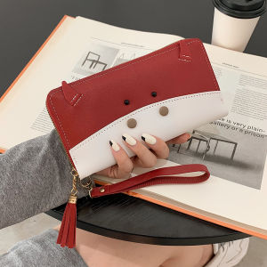 2023 ใหม่กระเป๋าสตางค์ใบยาว ผู้หญิง กระเป๋าถือเกาหลี การ์ตูน สไตล์ ซิป กระเป๋าใส่เหรียญอเนกประสงค์ฮาร์ดแพ็คสําหรับนักเรียน