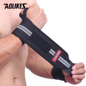AOLIKES 1 Pair Wristband Weight Lifting Gym Training Wrist Support Brace Straps Wraps Crossfit Powerlifting