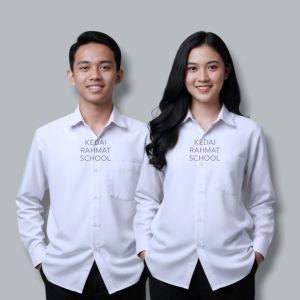 Baju Putih Polos Ospek Kerja Seragam Sekolah SD SMP SMA Madrasah Bahan Katun Super Merk Martin