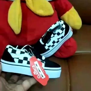 SEPATU ANAK OLD SKOOL MOTIF CATUR TALI PEREKAT SEPATU SEKOLAH ANAK LAKI LAKI PEREMPUAN