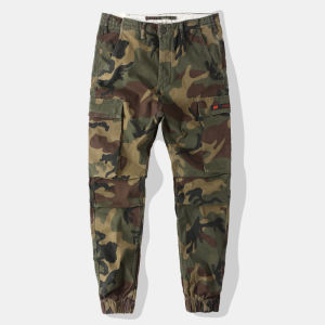 XIAXIANG | Quần Cargo Co Dãn Hoa Văn Camo Retro