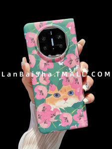New Oil Painting Cat Peach Blossom Huawei MateX5 Collectible Edition Foldable Screen Anti-fall Ultra-thin Protective Shell