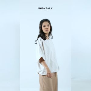 Bodytalk Blouse Wanita Laulerie Khaki Cream 22575T5KC