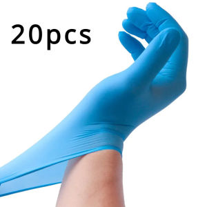100/50/20PCS Disposable Blue Nitrile Gloves Kitchen Waterproof Household Cleaning Gloves Latex Free Household Cleaning Tools