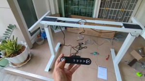 Home Office Desk Base Adjustable Height Carbon Steel Frame - DIY Build-in Desktop Support