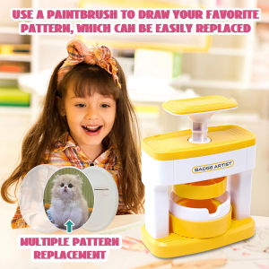 【Ready to Ship】DIY Pin Badge Button Maker Button Maker Machine Badge Maker Press Machine For P-Ersonalized Decorations DIY Creation Unique Gift 48pcs Button Part