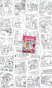 Browmies Color Your Way To Love Coloring Book: Buku Mewarnai Tema Valentine Untuk Anak Dan Dewasa Kertas Super Tebal