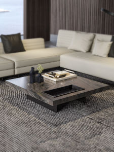 Bàn Cà Phê Đá Marble Thiên Nhiên Sang Trọng Hiện Đại Ý