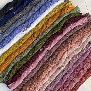 PASHMINA PLISKET TANPA GARIS TENGAH