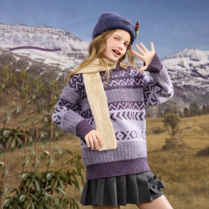 Ask Junior | Thickened and Warm Childrens Sweater