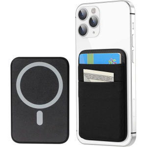 Magsafe Card Holder Wallet Case Magentic Wallets Lycra Cardholder Compatible for IPhone 16 15 14 13 12 Pro Max Samsung 21 22
