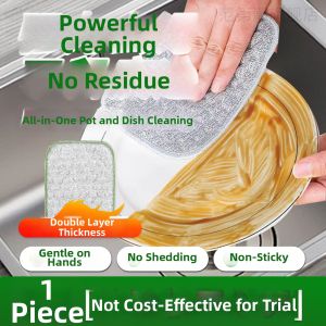 Steel Wool Dish Cloth Double-sided Cleaning Pot Scourer
