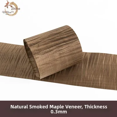 BANCHANJUANYING | Natural Smoked Maple Veneer Decorative Panel