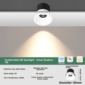 NVC | Anti-Glare Full Spectrum No Secondary Spots Recessed Downlight 36°
