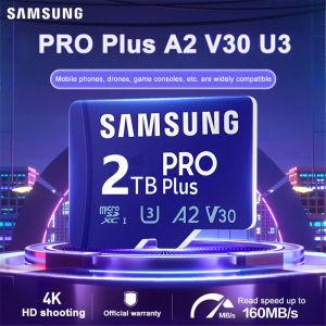 Samsung Pro Plus Original Micro SD Memory Card C10 TF SDxC 128GB 256GB 512GB1TB2000GB U3 4K Suitable For Mobile Phones Drone Cameras