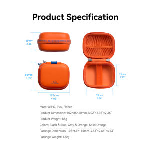TELESIN | TELESIN DisAdv Mini Storage Bag Carrying Case for DJI OSMO Action 6 5pro 4 3 GoPro Hero Insta360 Half Open Quick Release HandBag