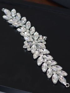 Short Glass Water Diamond Waist Seal Wedding Dress Decoration DIY Accessories Collar Diamond Artificial Crystal Fashion Jewelry