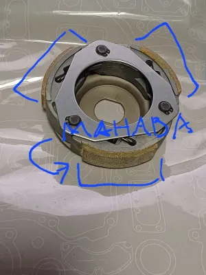 Burgman 125 Clutch lining [Mahaba] Heavy duty lining