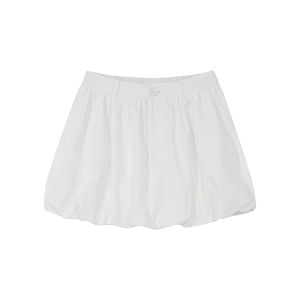 Floral Ruffle Mini Skirt for Summer Petite White