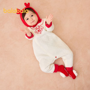 Balabala ชุดสูทเด็ก2024บุเสื้อคลุมเด็กผ้าฝ้ายน่ารักใหม่สำหรับเด็กแรกเกิด