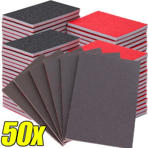 50ชิ้นบล็อกฟองน้ำทราย180-2500กรวดฟองน้ำขัดเงารถฟองน้ำขัดเปียกและแห้งเครื่องมือขัดบล็อกทราย