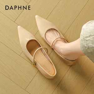 Daphne | Red Pointed Mary Jane Shoes Summer New Fairy Style Wedding Shoes