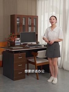 โต๊ะทำงาน โต๊ะผู้บริหาร โต๊ะออฟฟิศ เก้าอี้ทำงาน ขนาด120/140cm Office Desk โต๊ะคอมทำงาน มีลิ้นชักเก็บของ ดีไซน์หรูหรา เหมาะกับผู้บริหาร รับน้ำหนักได้มาก ประกอบง่าย