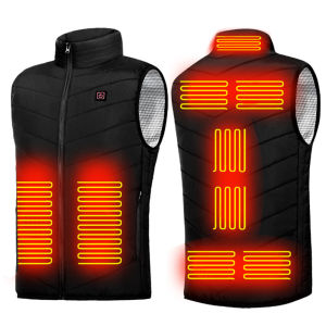 9 Areas Heated Vest Men Jacket Heated Winter Women Electric Usb Heater mountain Jacket Man Thermal Vest Body Warmer Coat 7XL