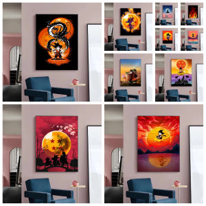 Bandai | Japan Cartoon D-Dragon B-Ball G-Goku Oil Painting By Numbers Home Decor Modern Wall Decor for Living Room Bedroom Gift No Frame