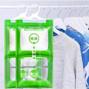 10pcs Hanging Moisture Absorber Bags Dryer Student Dormitory Wardrobe Deodorant Water Absorbing Mold Proof Household Bags