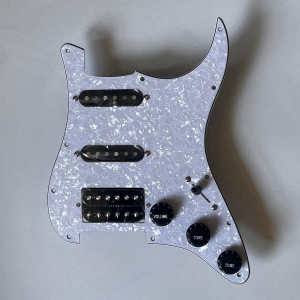Prewired Loaded Guitar Stratocaster Pickguard SSH Pick Guard Coil Splitting Switch Alnico 5 Pickups for Fender Electric Guitar Part Replacement
