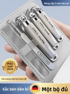 IMLUCKY | Bộ kéo cắt móng tay cao cấp nhập khẩu từ Đức dành cho nam và nữ Bàn chải vệ sinh tai Thiết kế đa năng Mẫu mới 2025