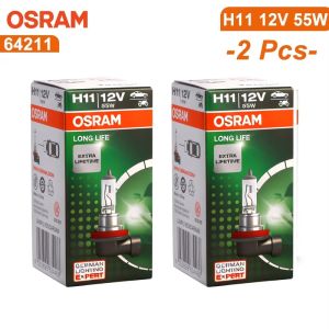 Osram | OSRAM 2pcs H4 H7 H11 9012 HIR2 HB3 HB4 Original Lamp 3200K Head Light H3 H1 9005 9006 Lamp Car Halogen Bulbs Longlife Fog Lights